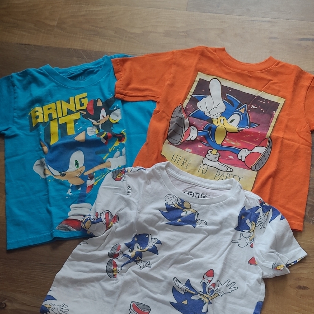 the Hedgehog Kids T-Shirt Set - Blue, Orange, White